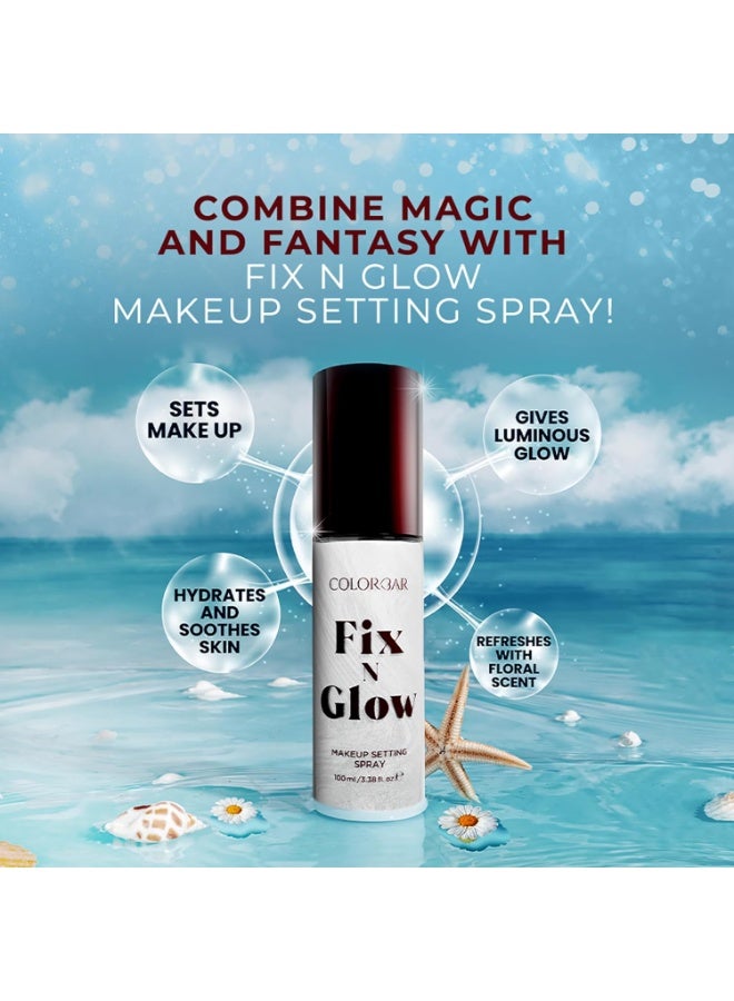 Colorbar Fix N Glow Makeup Setting Spray,1 Count 100 ml - Image 2